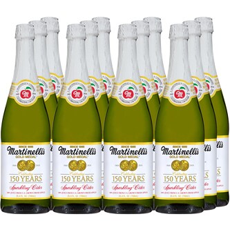 Martinelli's Gold Medal Sparkling Apple Cider, Glass Bottles