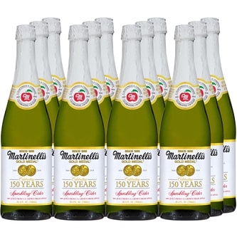 Martinelli's Gold Medal Sparkling Apple Cider, Glass Bottles