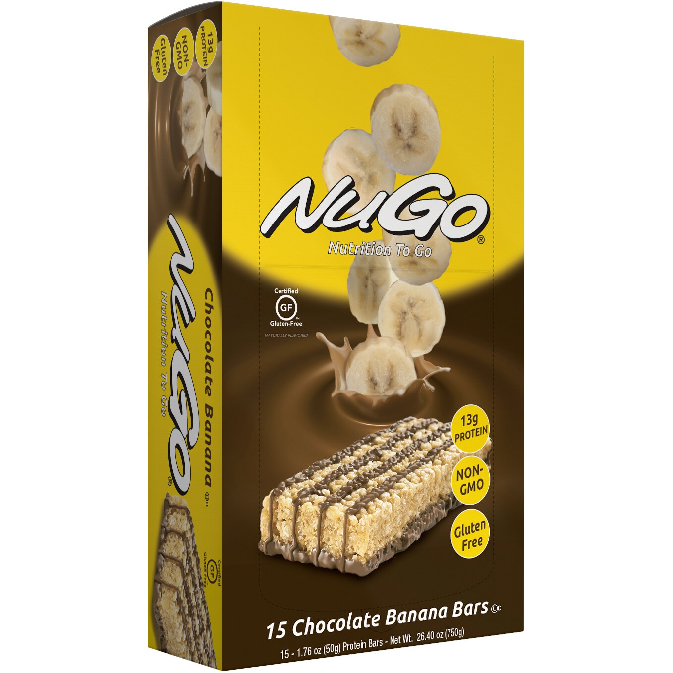 NuGo Nutrition Bars, Chocolate Banana 