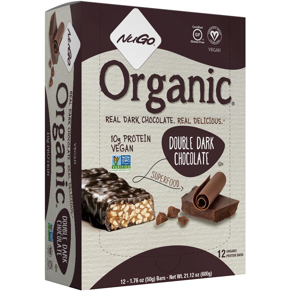 NuGo Organic Bars, Double Dark Chocolate