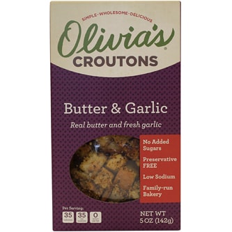 Olivia's Croutons Butter and Garlic Croutons