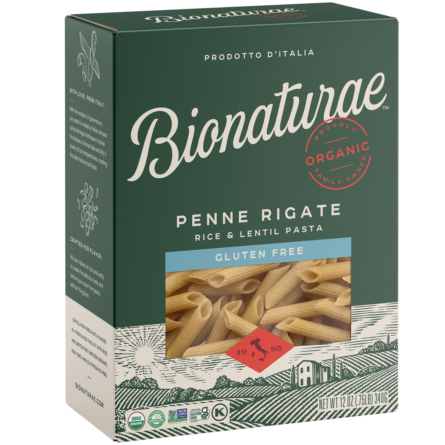 Bionaturae Organic Gluten Free Penne Rigate 