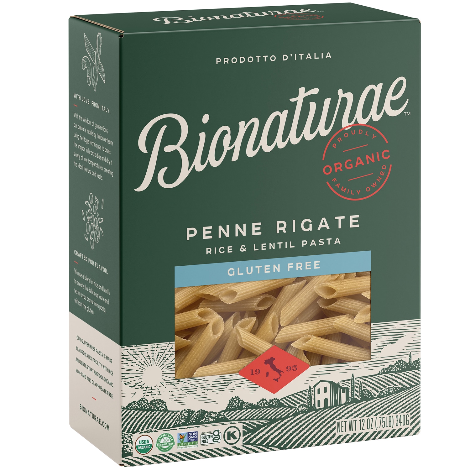 Bionaturae Organic Gluten Free Penne Rigate 