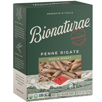 Bionaturae Organic Whole Wheat Penne Rigate 