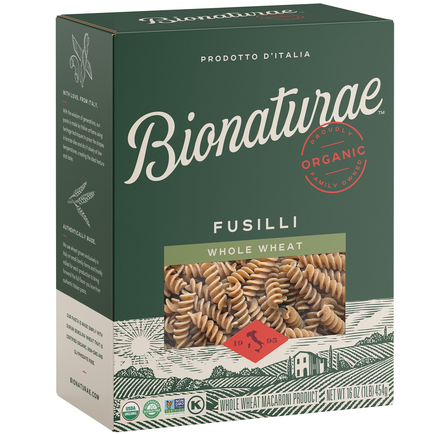 Bionaturae Organic Whole Wheat Fusilli