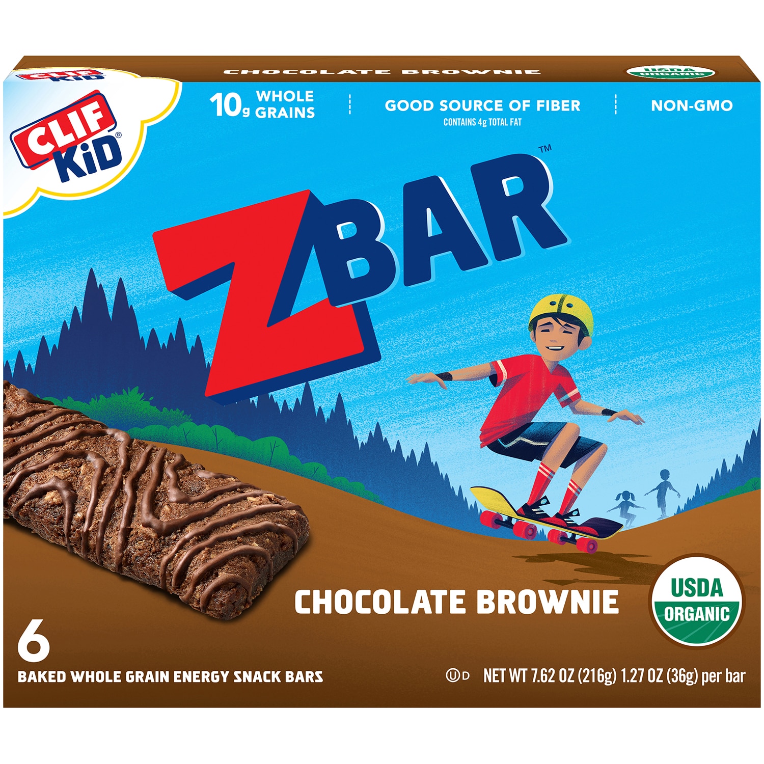 Clif Kid Organic Zbars, Chocolate Brownie