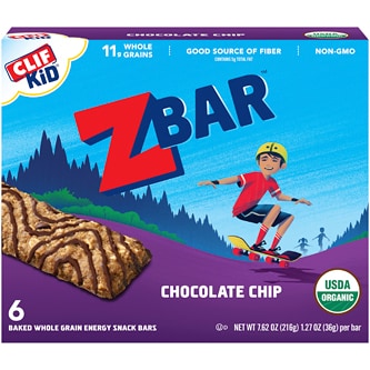 Clif Kid Organic Zbars, Chocolate Chip