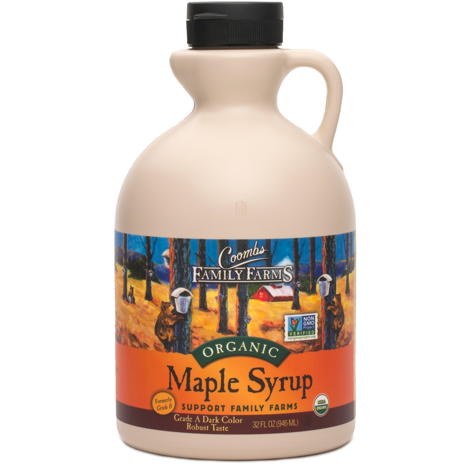 Coombs Family Farms Organic Grade A Dark Amber Maple Syrup