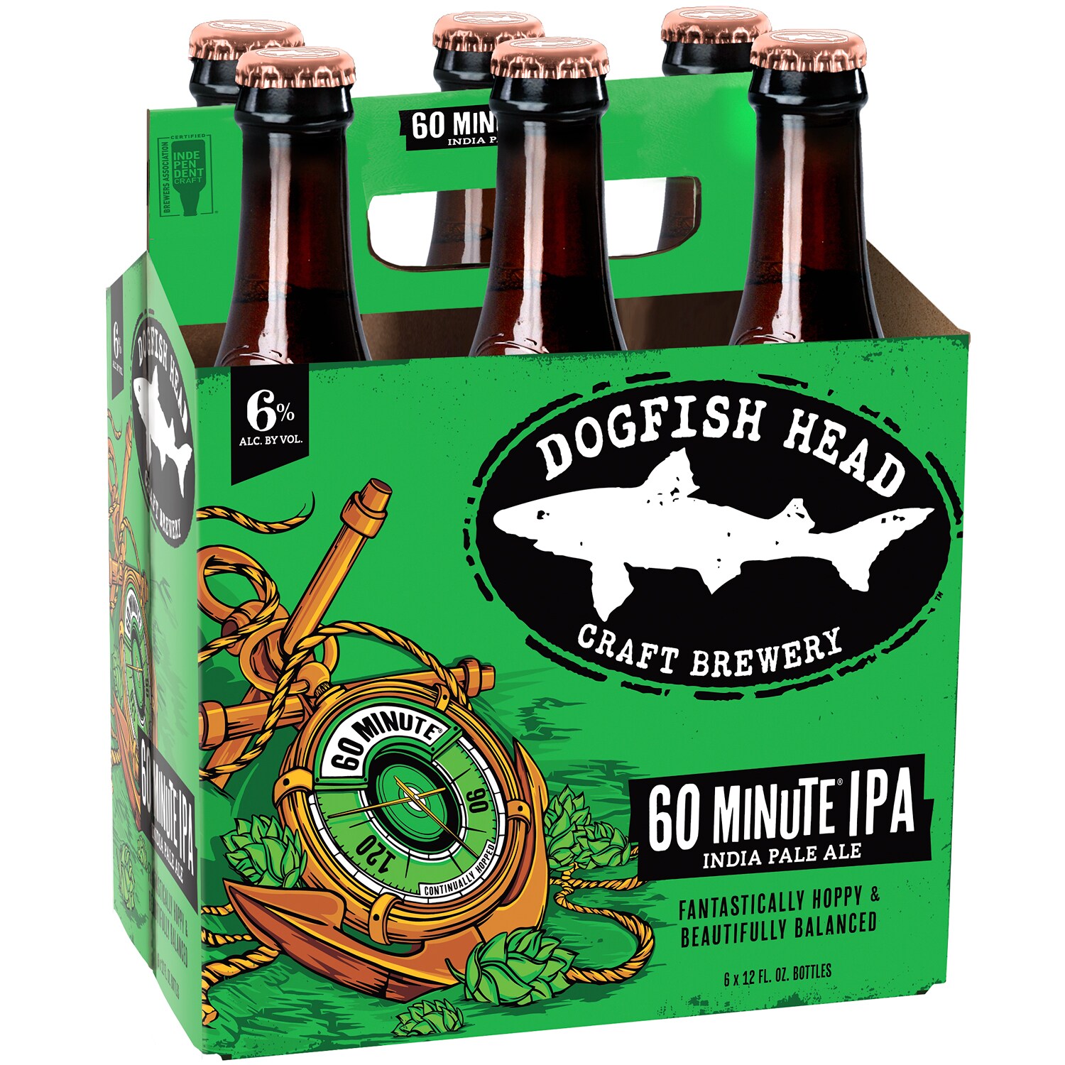 Dogfish Head 60 Minute IPA, Glass Bottles