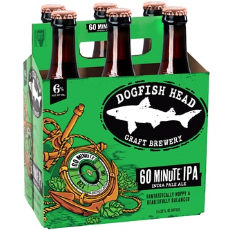 Dogfish Head 60 Minute IPA, Glass Bottles