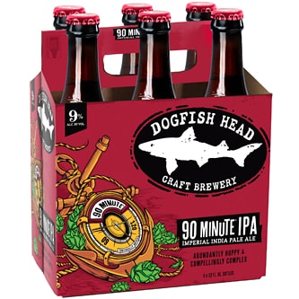 Dogfish Head 90 Minute Imperial IPA, Glass Bottles