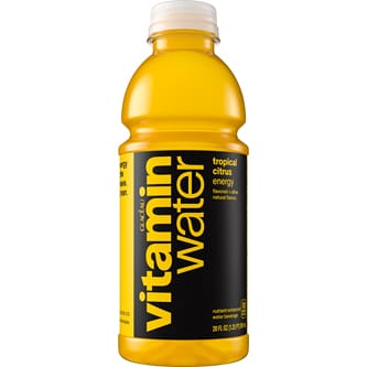 vitaminwater nutrient enhanced water beverage, energy (tropical citrus), Plastic Bottle