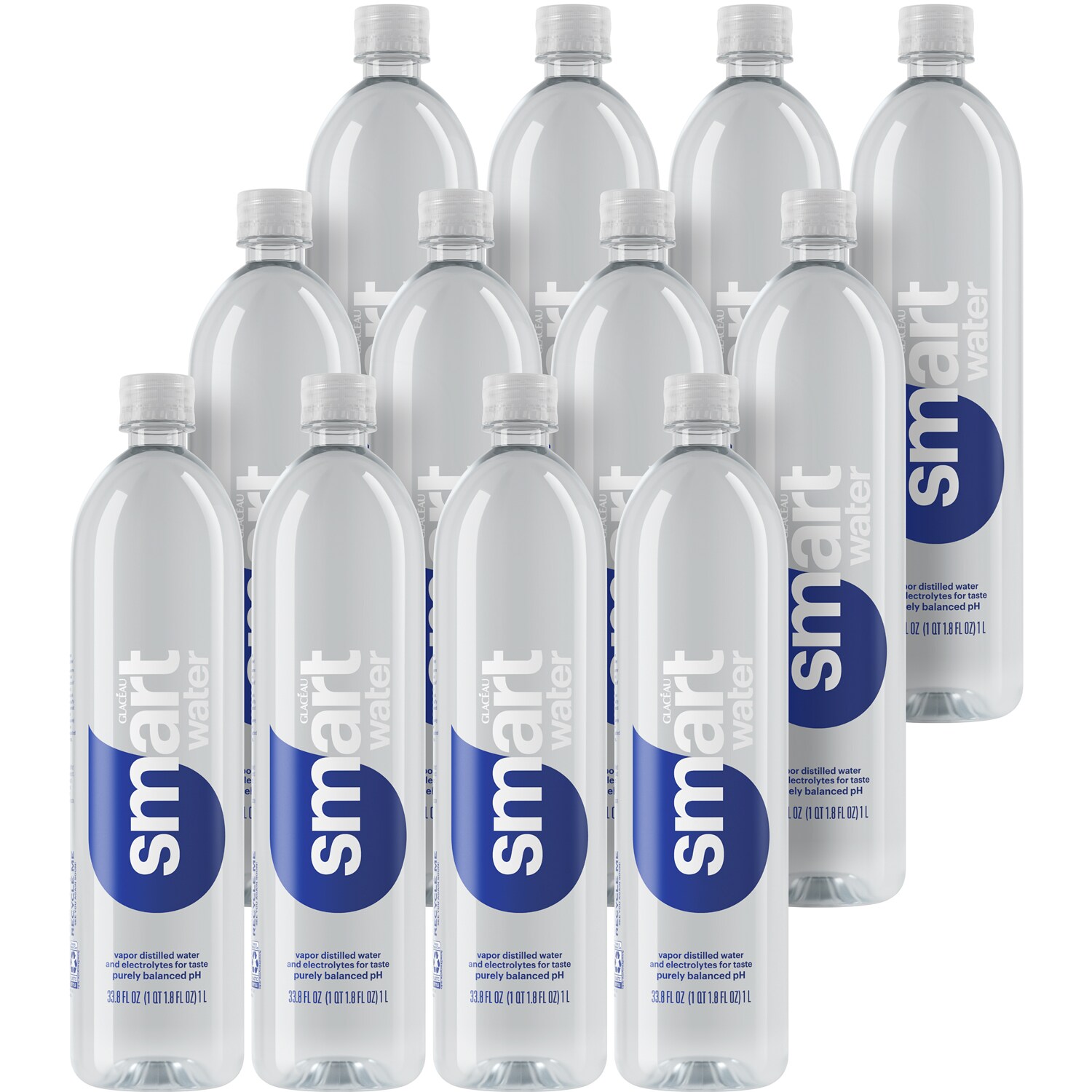 smartwater Electrolyte-Enhanced Water, Plastic Bottles