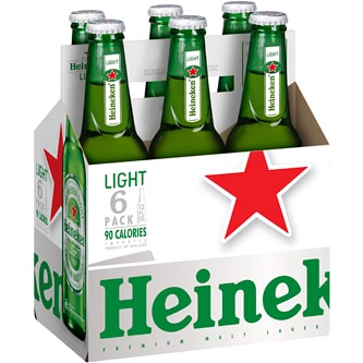 Heineken Light Lager, Glass Bottles