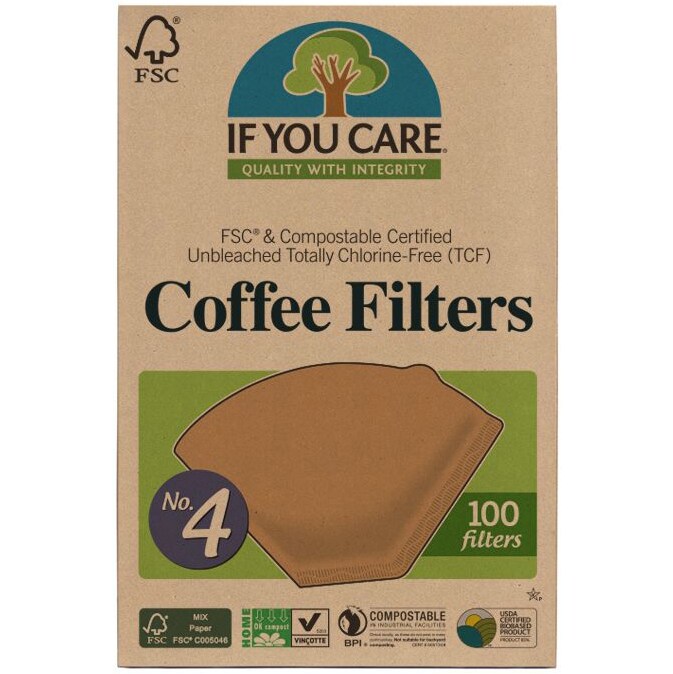 If You Care Unbleached #4 Coffee Filters