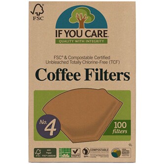 If You Care Unbleached #4 Coffee Filters