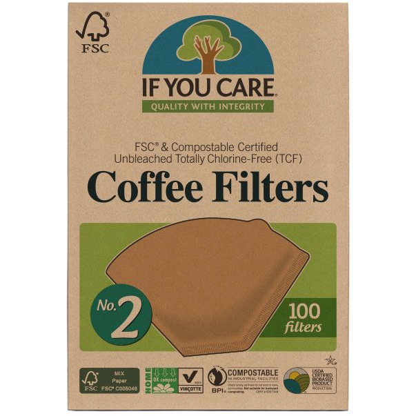 If You Care Unbleached #2 Coffee Filters