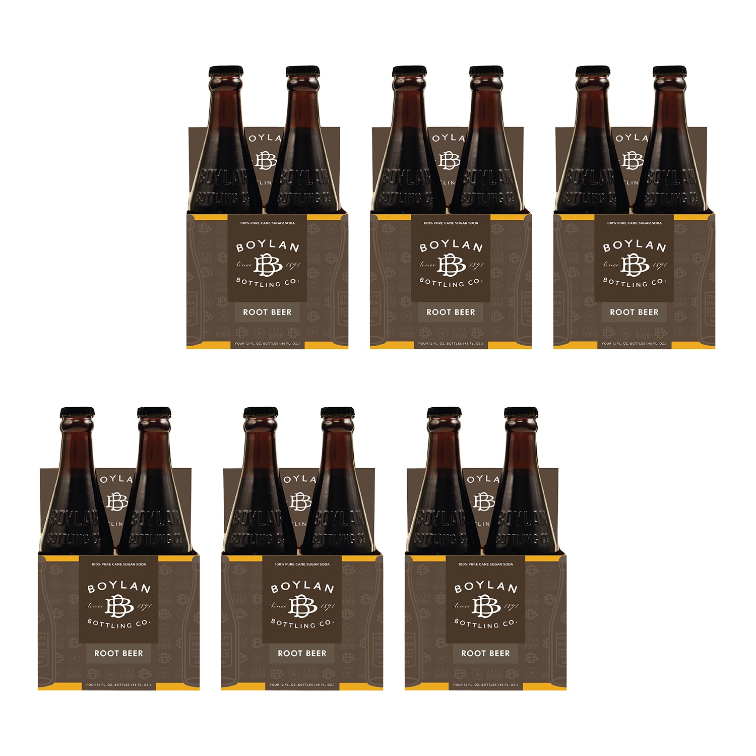 Boylan's Root Beer, Glass Bottles, Case