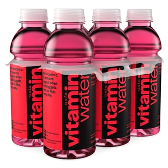 vitaminwater nutrient enhanced water beverage, power-c (dragonfruit), Plastic Bottles