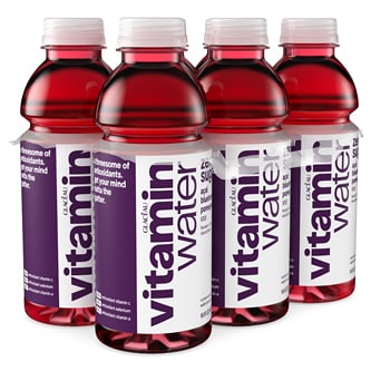 vitaminwater zero sugar nutrient enhanced water beverage, xxx (açai-blueberry-pomegranate), Plastic Bottles