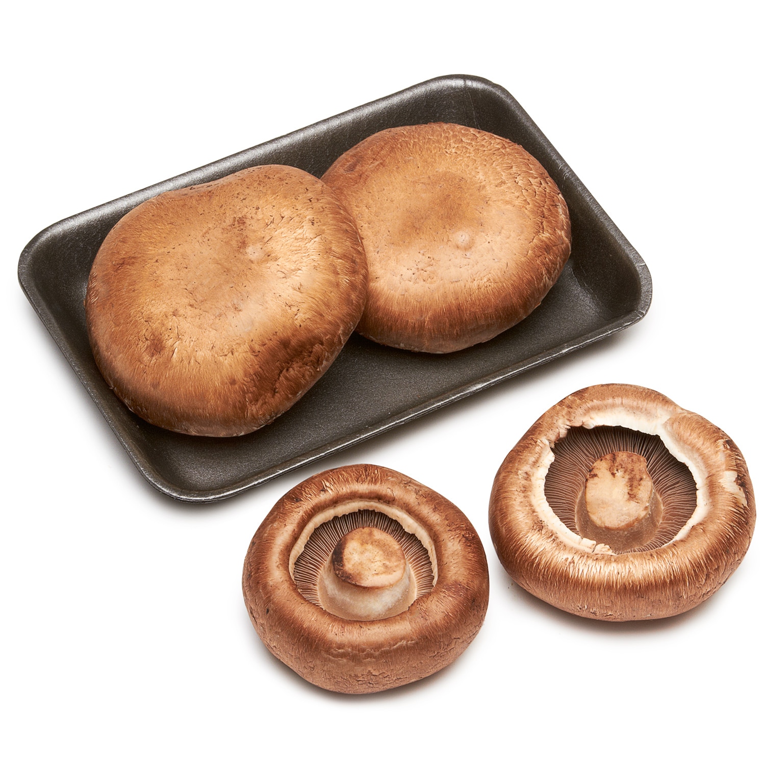 Organic Portabella Mushroom Caps, Packaged