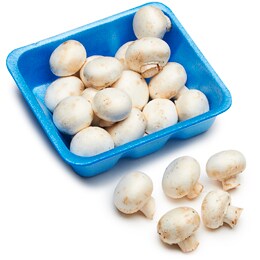 Baby Petite White Mushrooms, Packaged