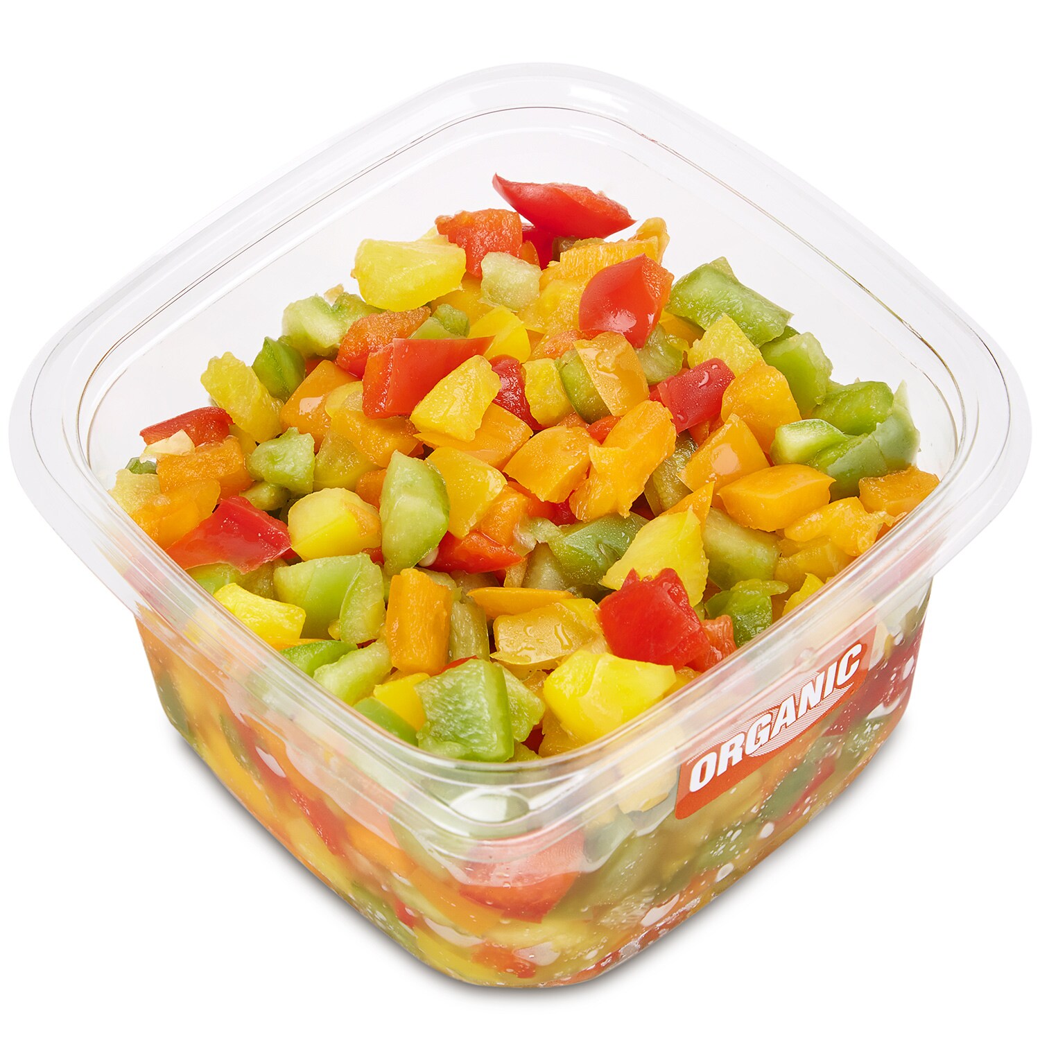 Organic Diced Mixed Color Peppers