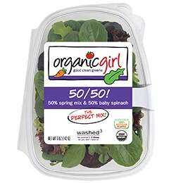 organicgirl 50/50 Spring Mix and Baby Spinach Blend