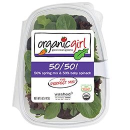 organicgirl 50/50 Spring Mix and Baby Spinach Blend
