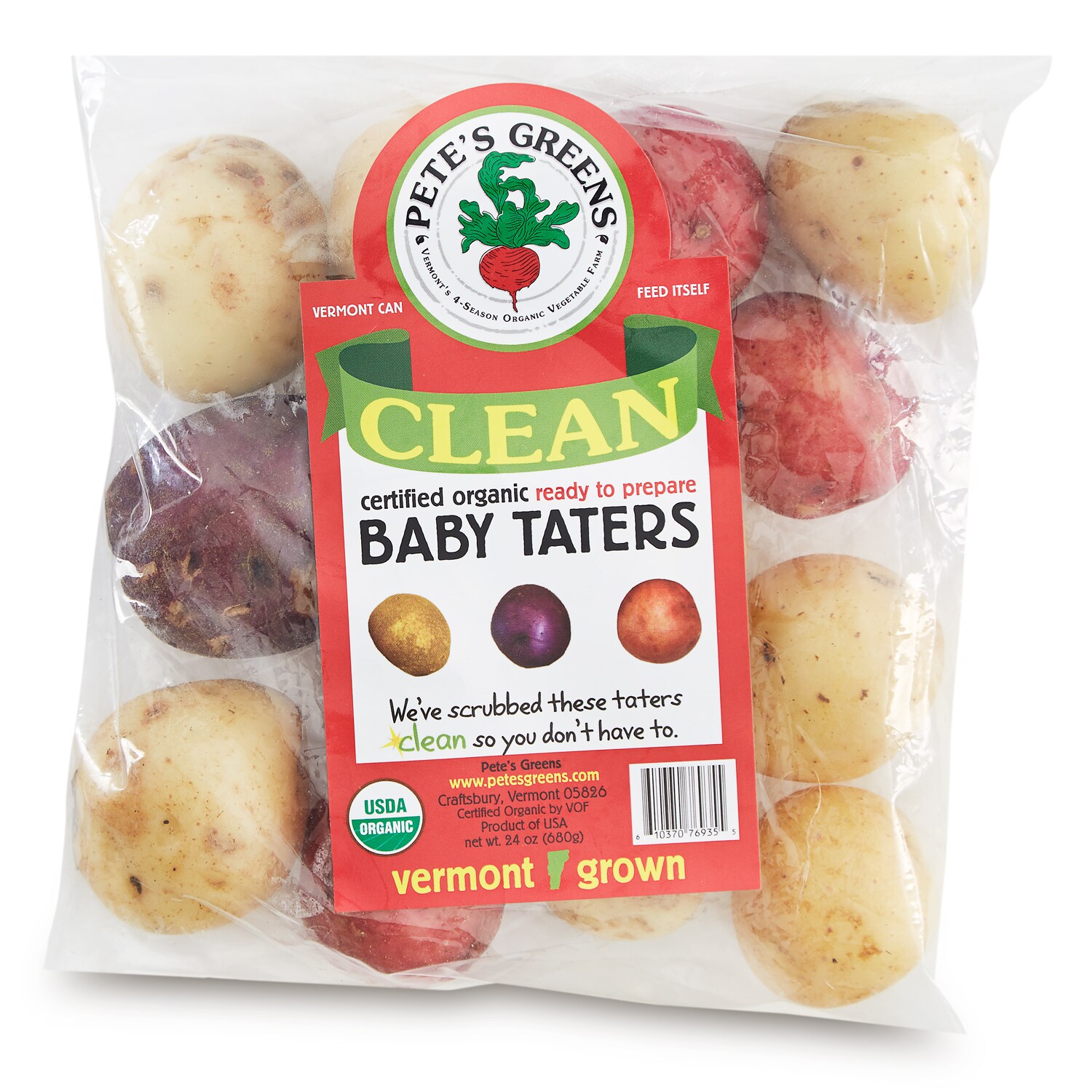 Pete's Greens Clean Organic Baby Taters