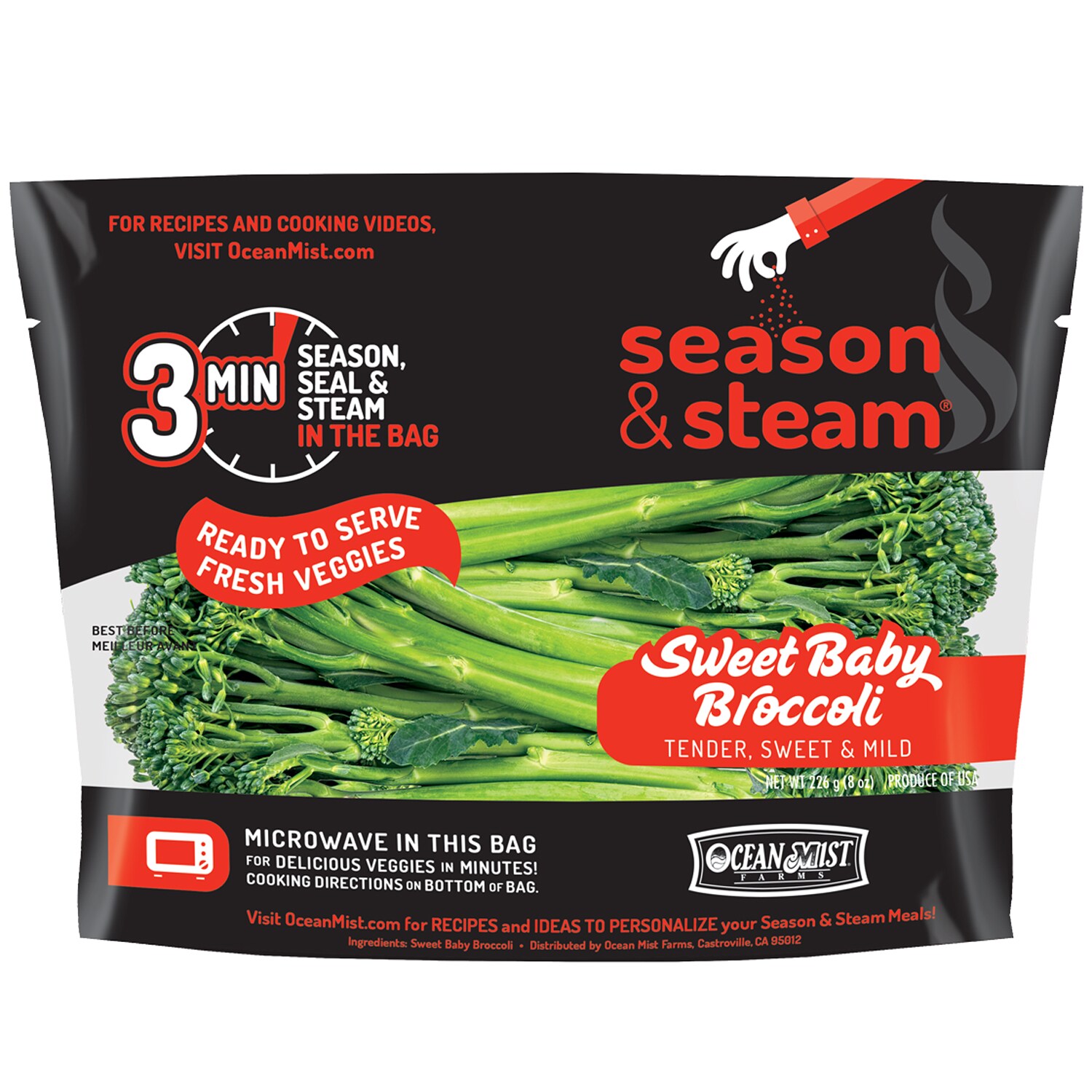 Ocean Mist Farms Season and Steam Sweet Baby Broccoli