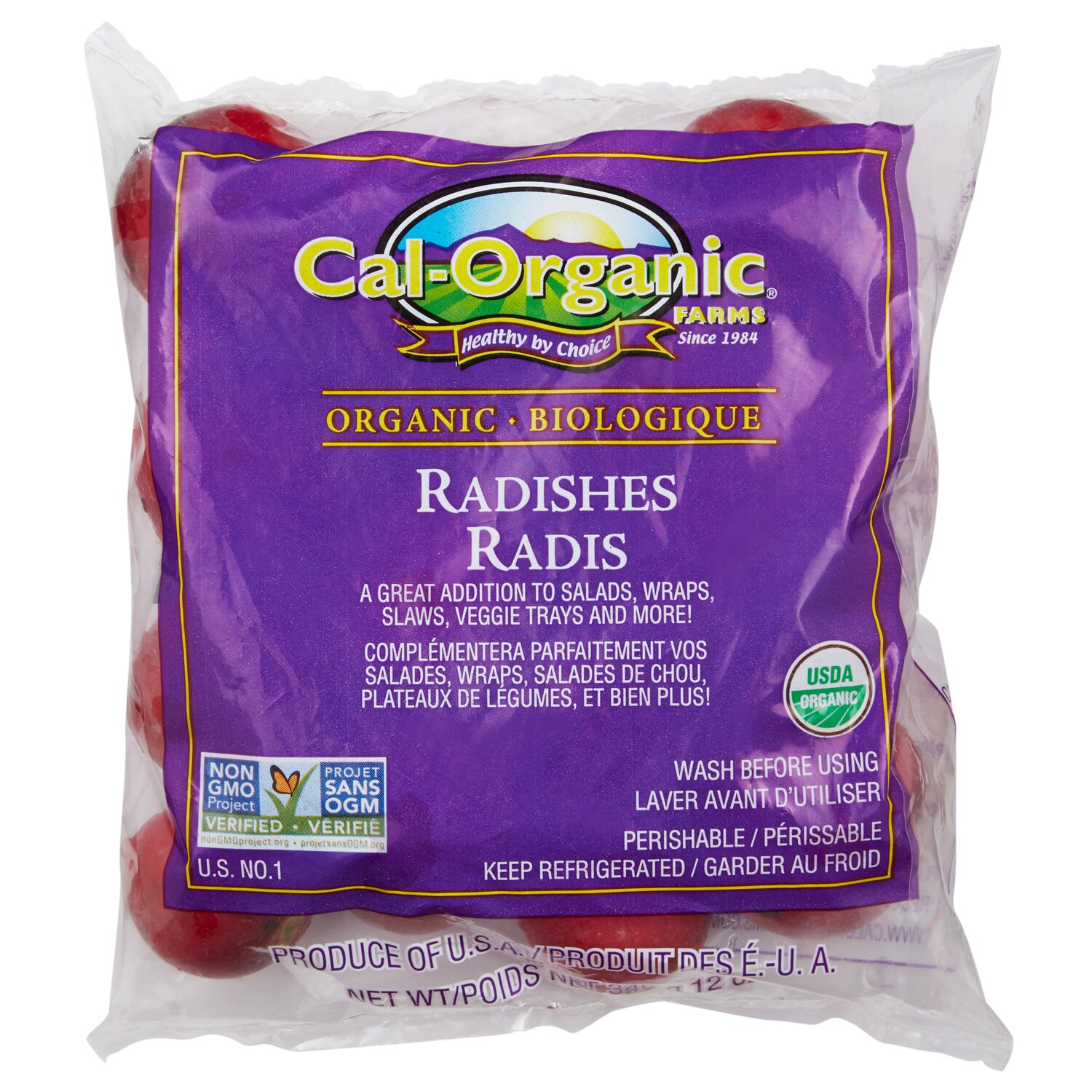 Cal-Organic Red Radishes, Bag