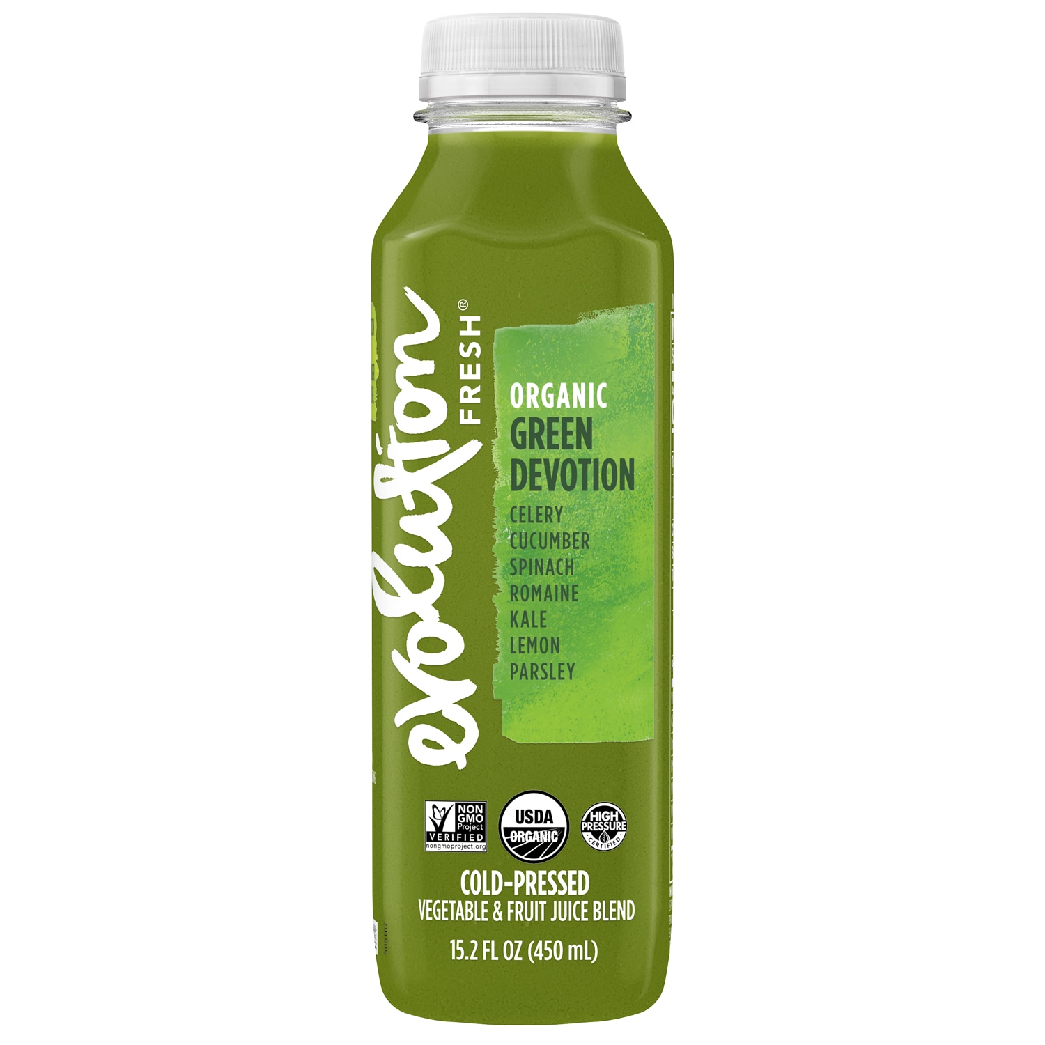 Evolution Fresh Cold-Pressed Organic Blend, Green Devotion, Plastic Bottle