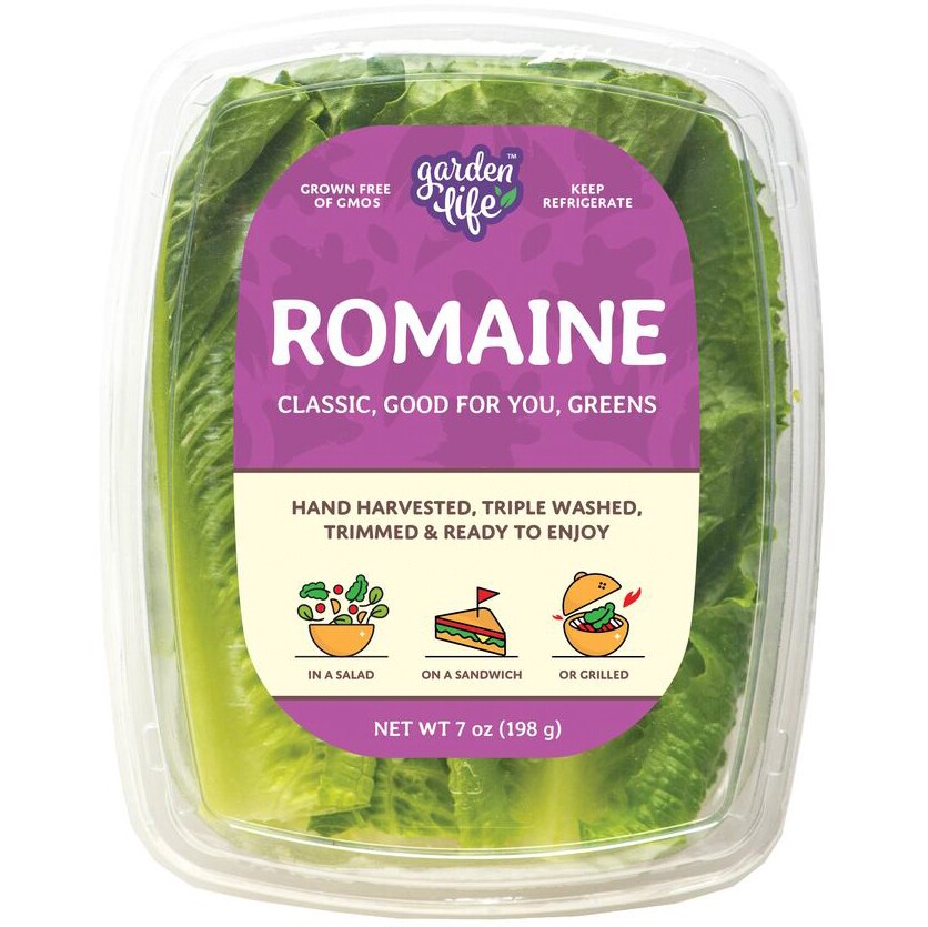 Garden Life Triple Washed Romaine Crunchy Lettuce