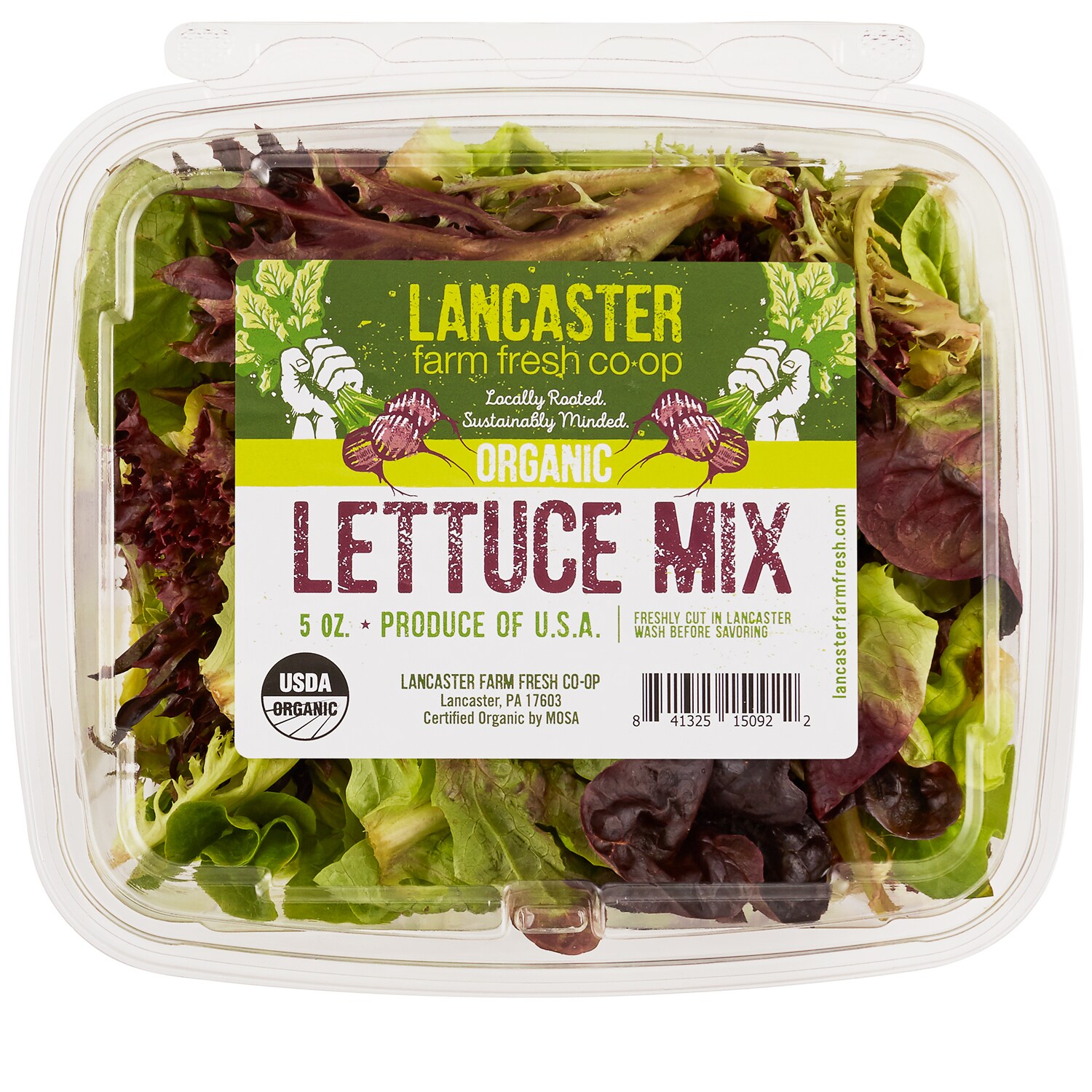 Lancaster Farm Fresh Cooperative Local Organic Mixed Lettuce