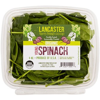 Lancaster Farm Fresh Cooperative Local Organic Young Spinach
