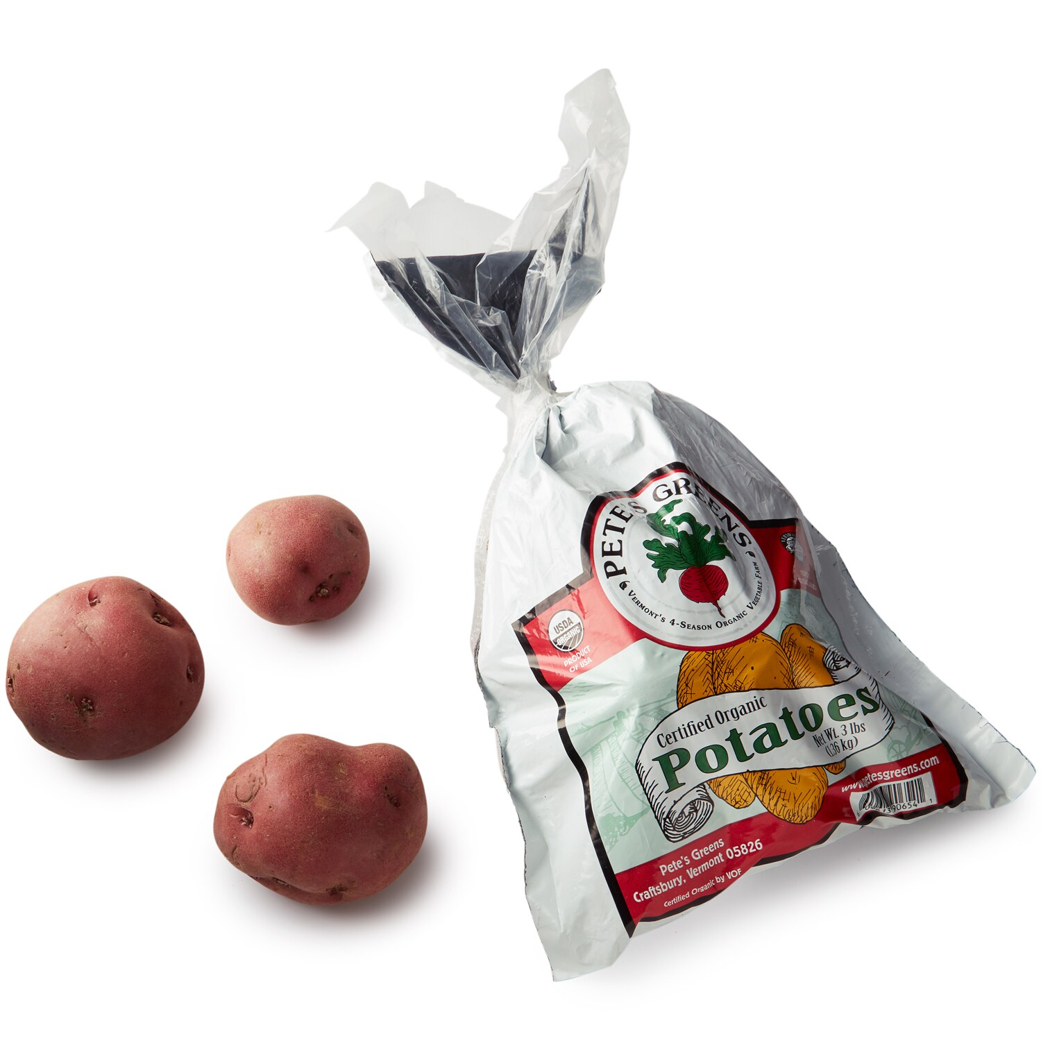 Pete's Greens Organic Red Potatoes