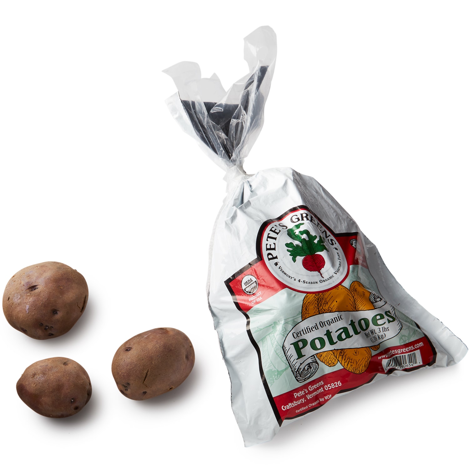 Pete's Greens Organic Purple Potatoes