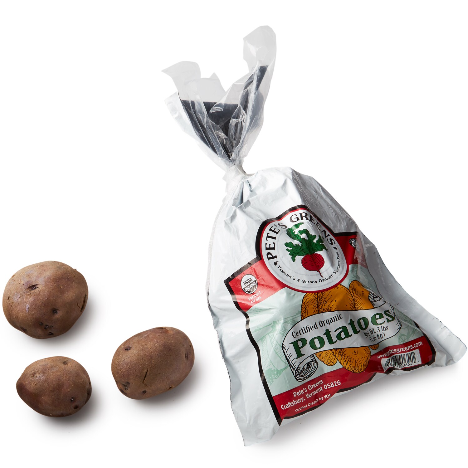 Pete's Greens Organic Purple Potatoes