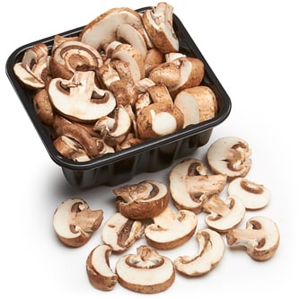 Sliced Organic Baby Bella Mushrooms, Packaged