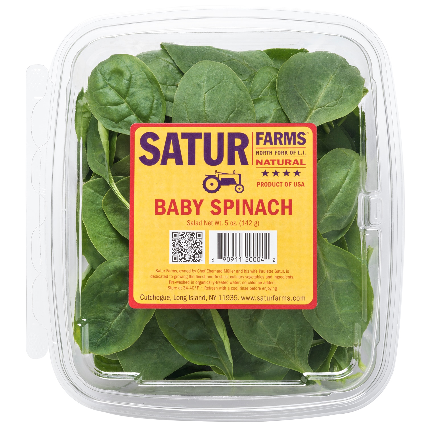 Satur Farms Local Baby Spinach Pack