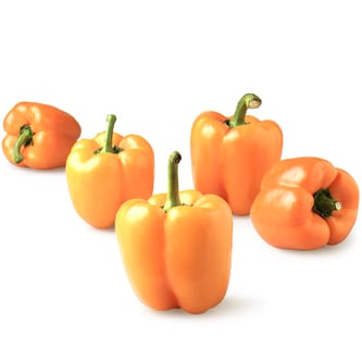 Organic Orange Greenhouse Bell Peppers