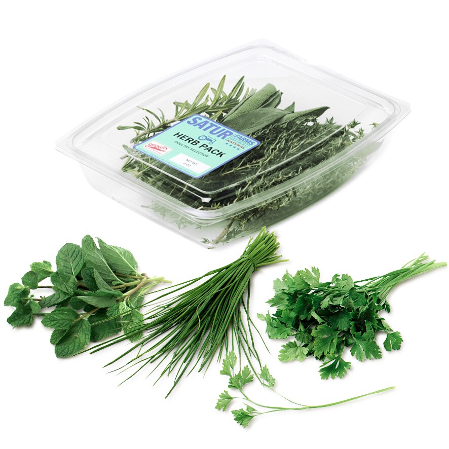 Satur Farms Mint, Chives & Parsley Herb Trio