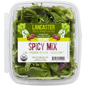 Lancaster Farm Fresh Cooperative Organic Spicy Lettuce Mix