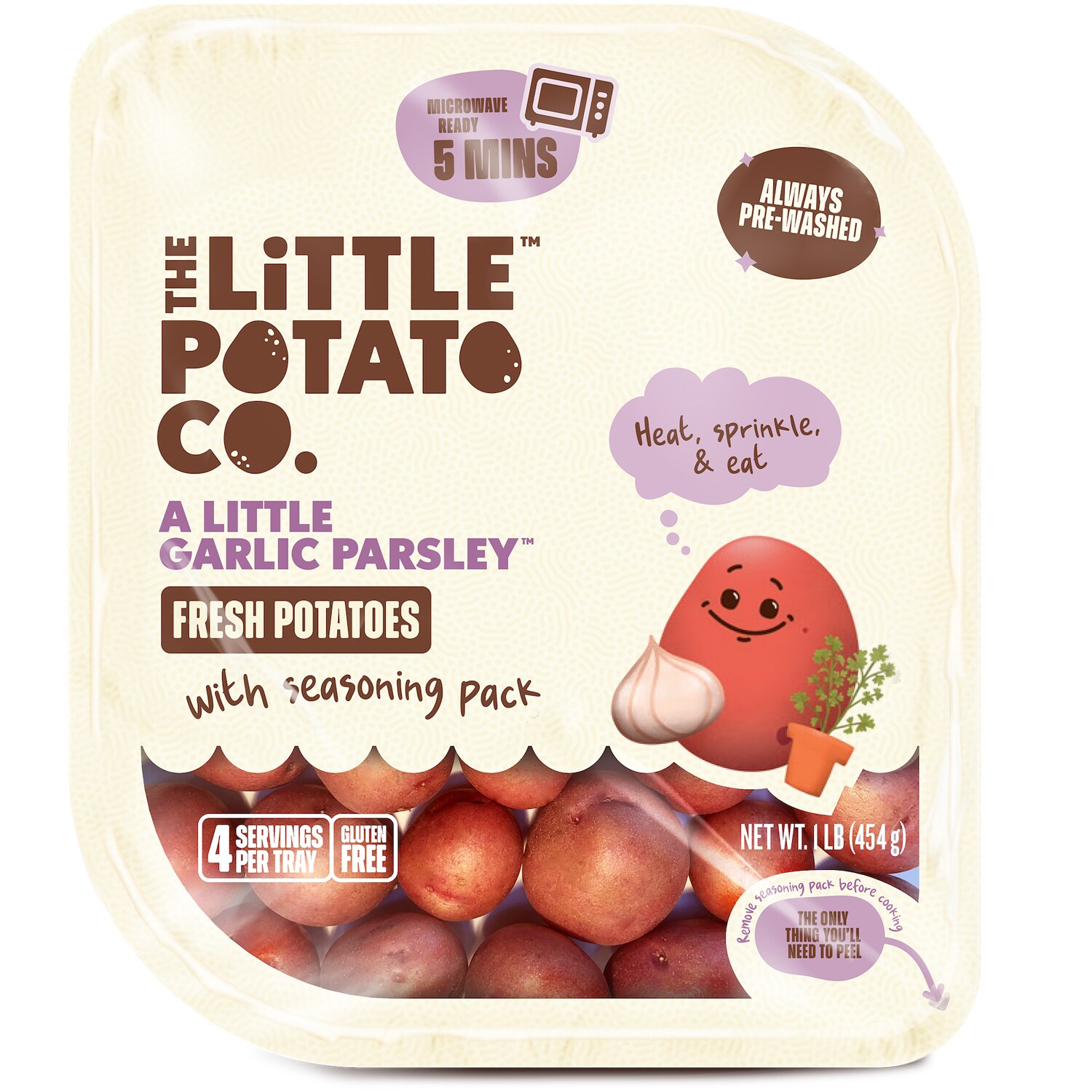 The Little Potato Company Microwave Ready Creamer Potatoes, Garlic Parsley