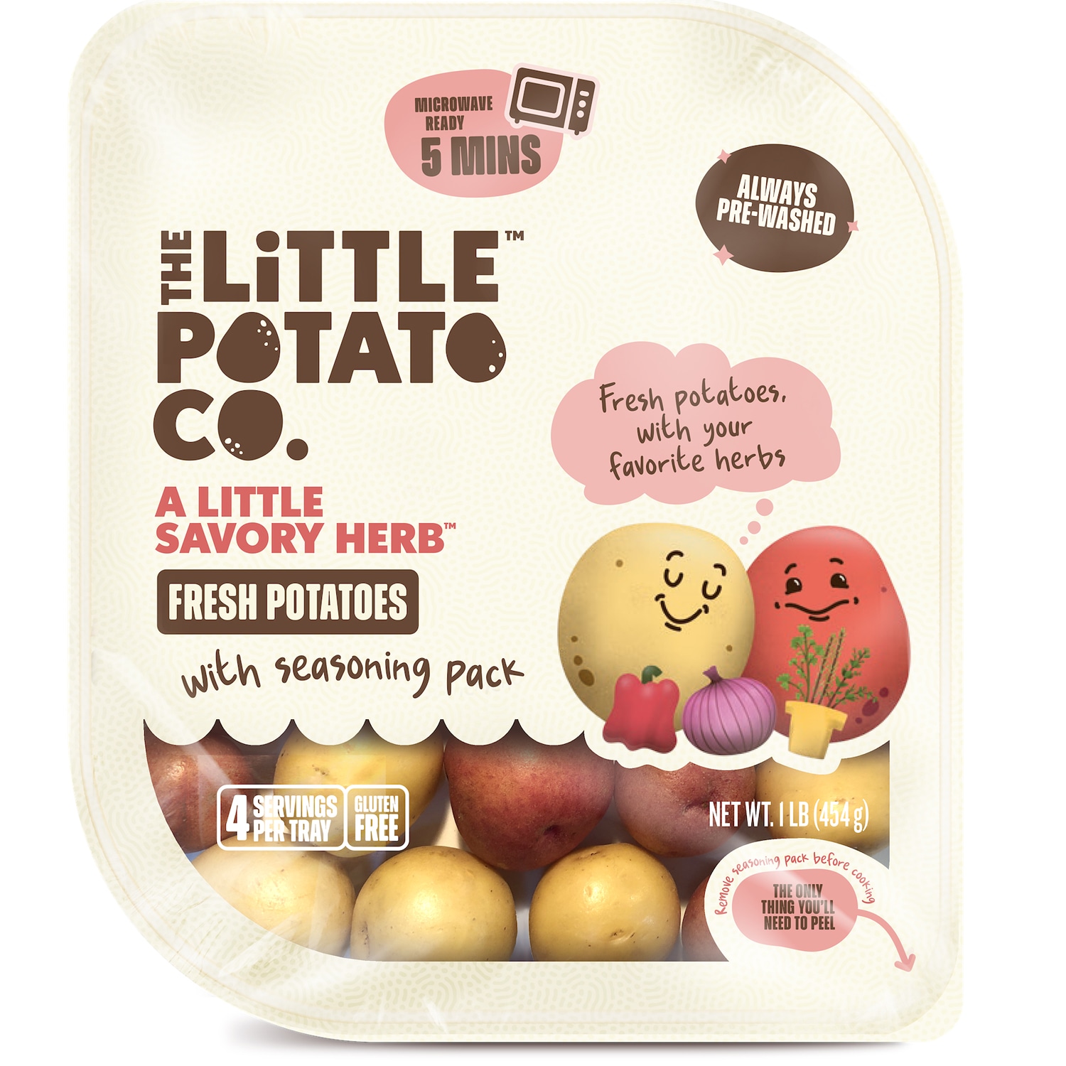 The Little Potato Company Microwave Ready Creamer Potatoes, Savory Herb