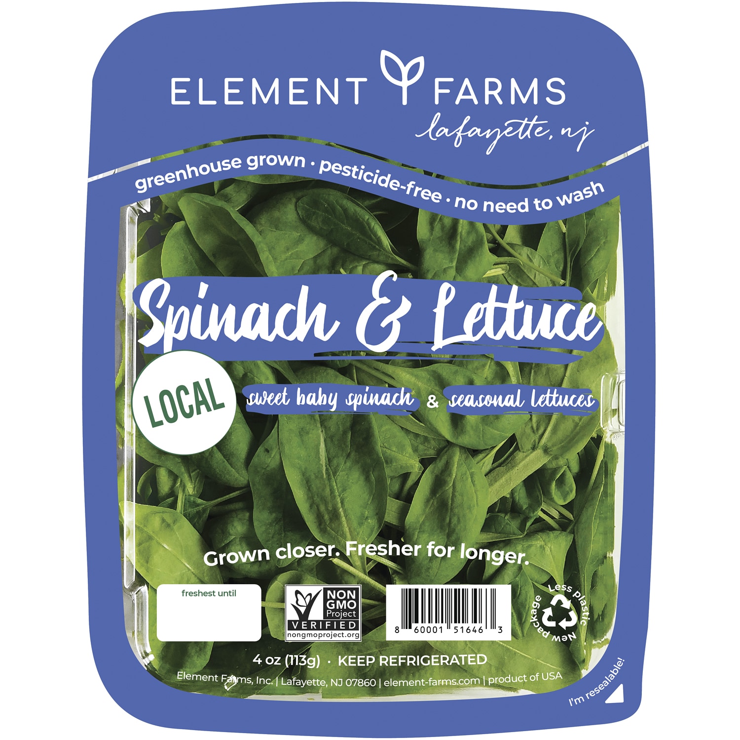 Element Farms Spinach & Lettuce