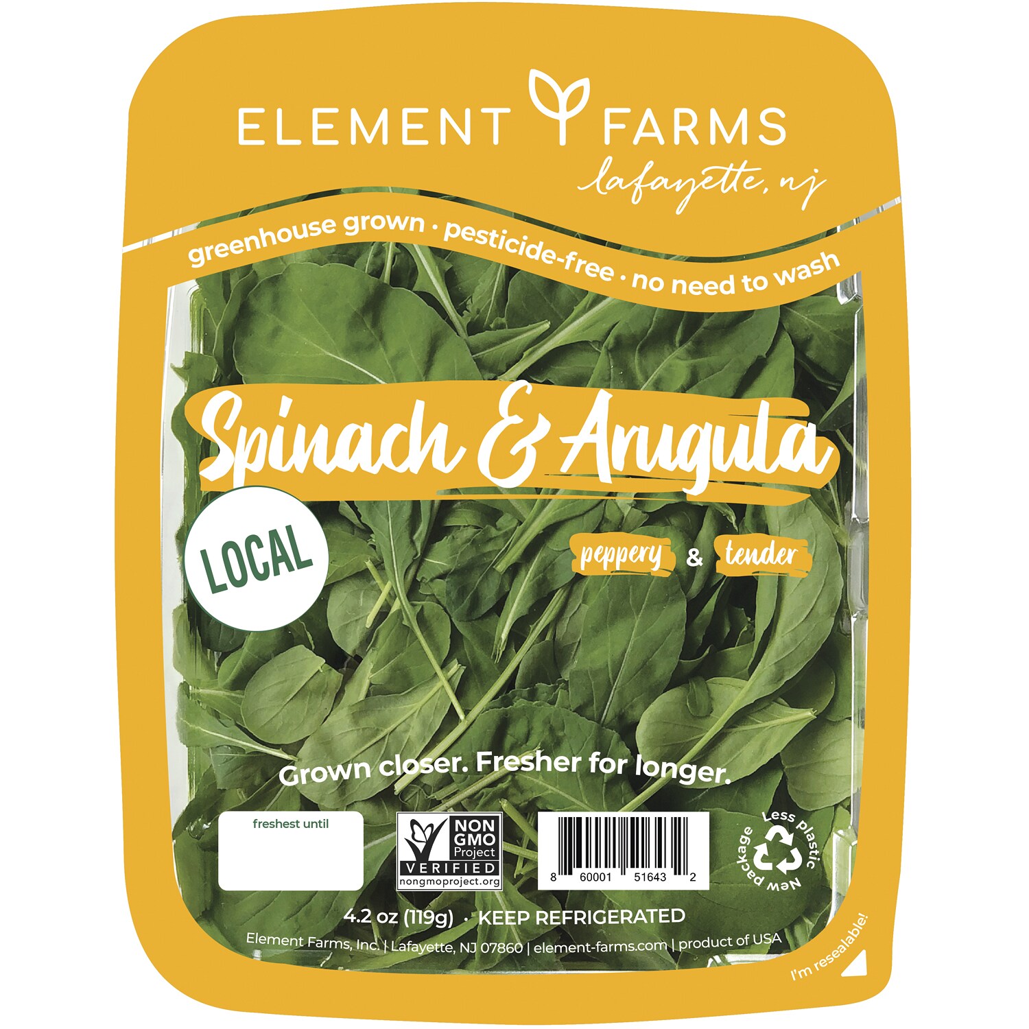Element Farms Spinach & Arugula