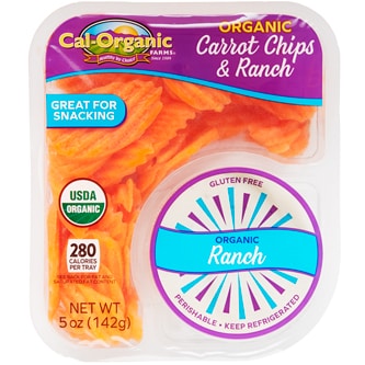 Cal-Organic Carrot Chips with Ranch Snack Pack