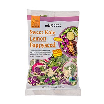 Ark Foods Chopped Salad Kit, Sweet Kale Lemon Poppyseed